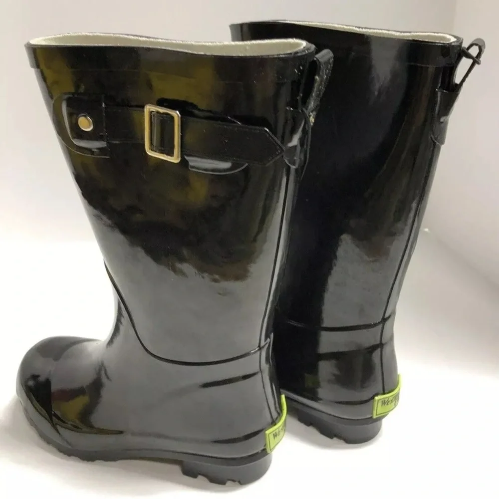 Western Chief Big Kids’ Classic Tall Waterproof Boots Black, Girls’ Size 11 M